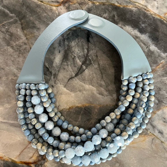 FAIRCHILD BALDWIN MULTI STRAND LEATHER COLLAR - Picture 4 of 5